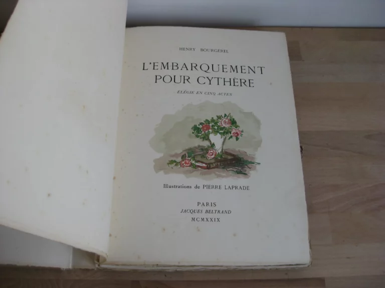 L'Embarquement pour Cythère : élégie en cinq actes.