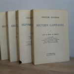 Œuvres capitales, 4 tomes complet