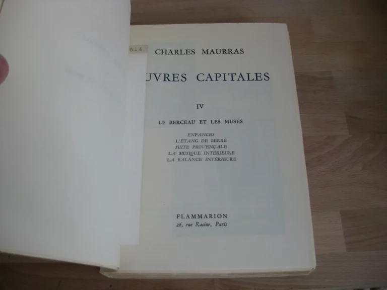 Œuvres capitales, 4 tomes complet