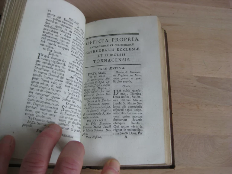 Officia propria antiquissimae et celeberrimae cathedralis ecclesiae et dioecesis Tornacensis