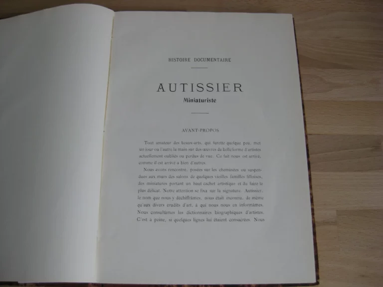 Autissier. Miniaturiste, 1772 – 1830. Édition originale