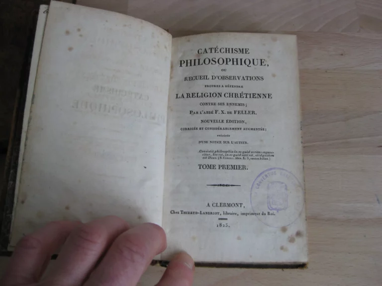 Catéchisme philosophique - François-Xavier de Feller