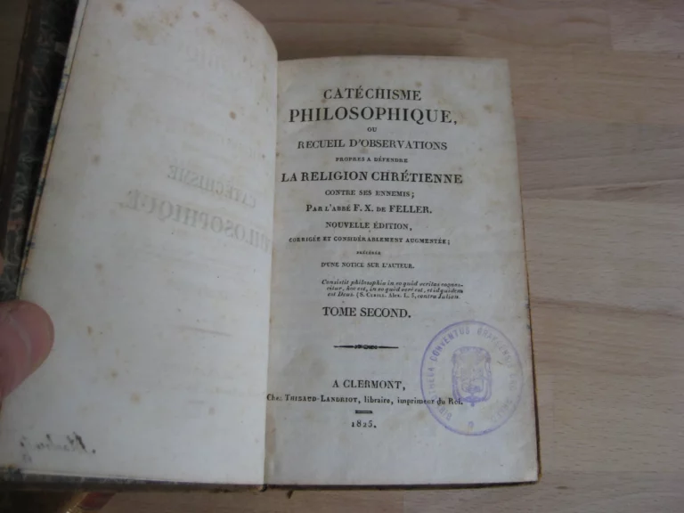 Catéchisme philosophique - François-Xavier de Feller