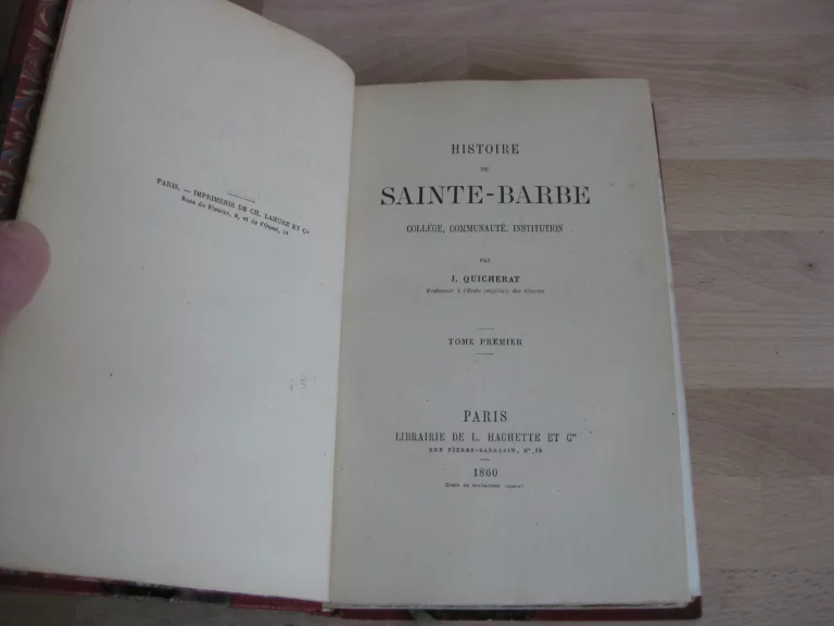 Histoire de Sainte Barbe - J. Quicherat
