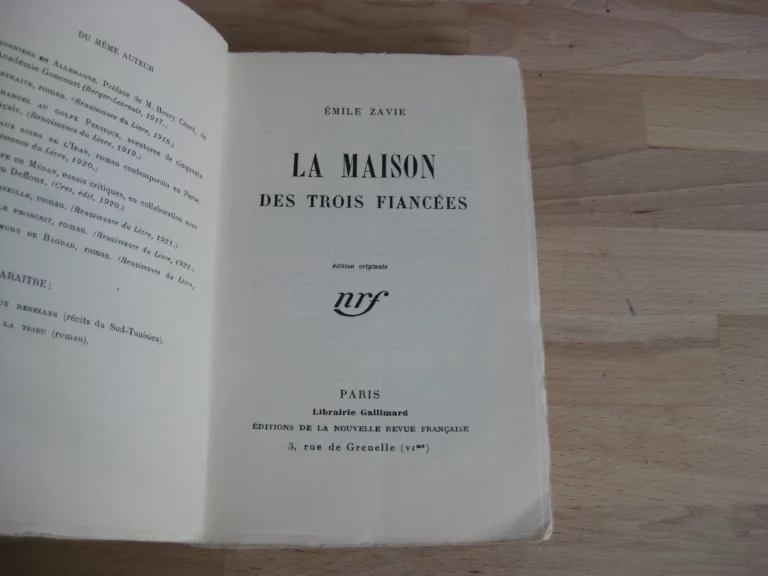 La maison des trois fiancées - Emile Zavie