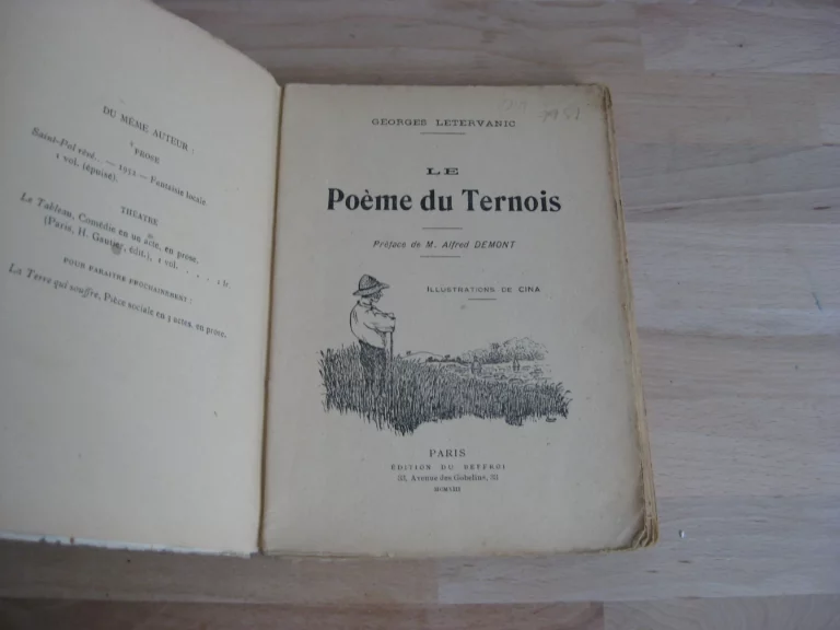 Le poème du Ternois - George Letervanic  -Jules Garçon