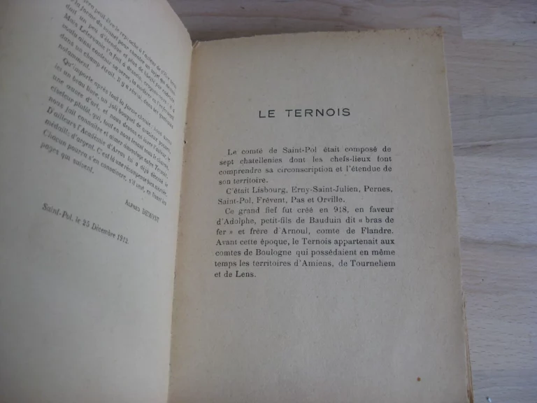Le poème du Ternois - George Letervanic  -Jules Garçon