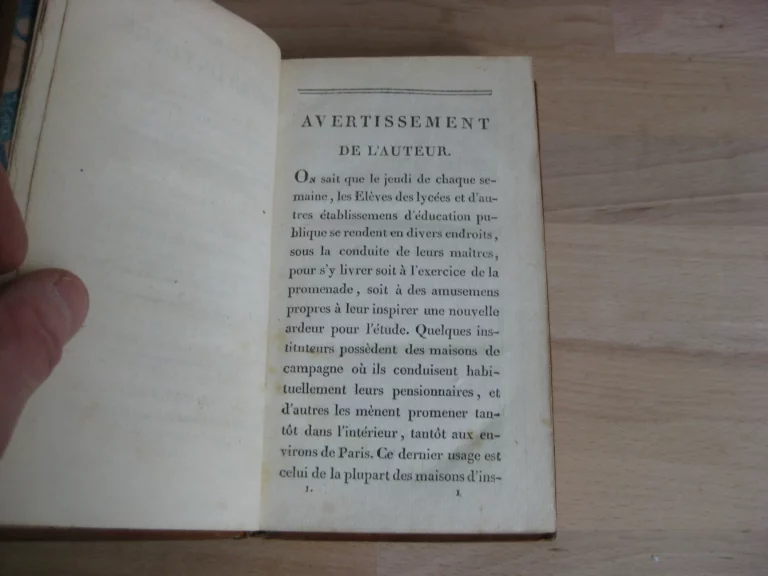 Les jours de congé, ou promenades hebdomadaires