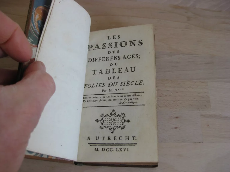 Les passions des différents âges ou Tableau des folies du siècle