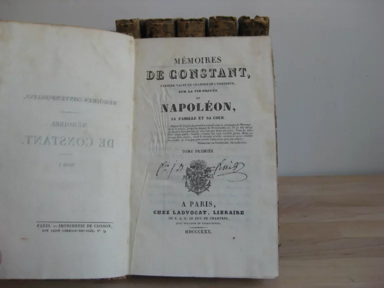 Mémoires de Constant, premier valet de l'empereur Mémoires de Constant, premier valet de l'empereur