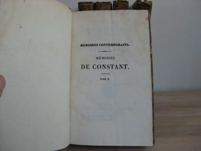 Mémoires de Constant, premier valet de l'empereur Mémoires de Constant, premier valet de l'empereur