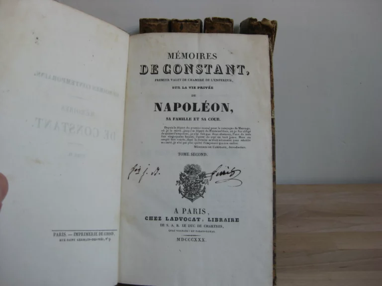 Mémoires de Constant, premier valet de l'empereur Mémoires de Constant, premier valet de l'empereur