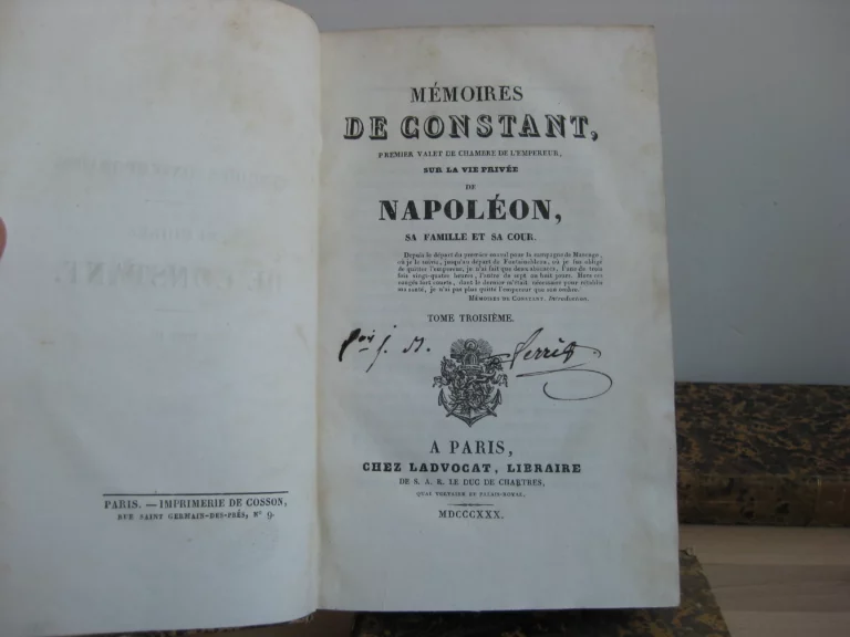 Mémoires de Constant, premier valet de l'empereur Mémoires de Constant, premier valet de l'empereur
