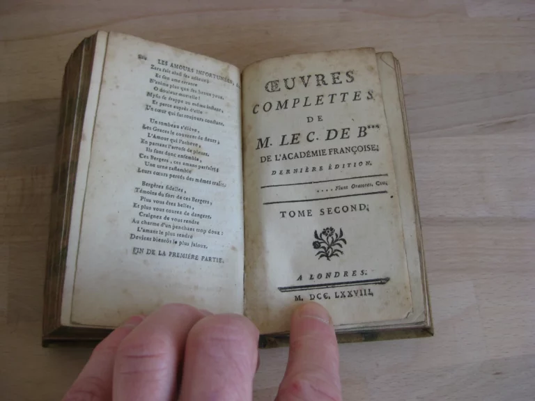 Oeuvres complètes  de M. le C. de B***, 2 tomes en un volume