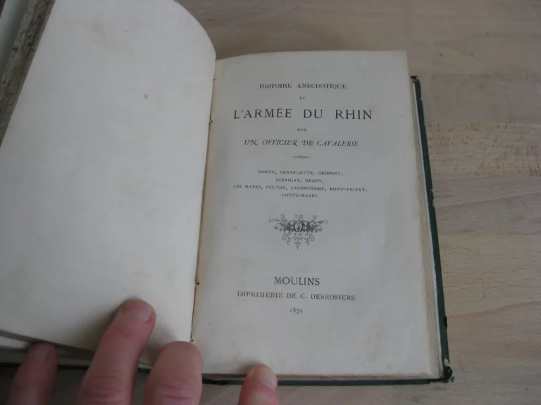 Recueil de trois textes dont Histoire anecdotique de l’armée du Rhin