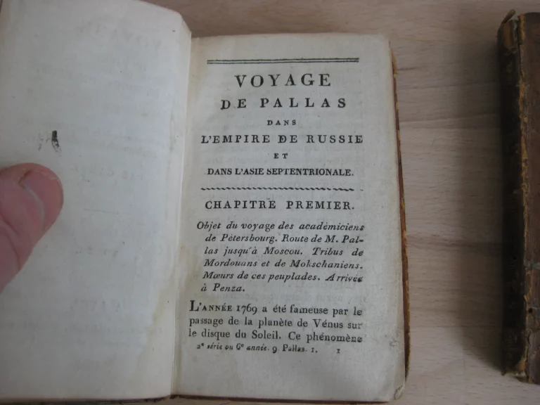 Voyage de Pallas dans l'Empire de Russie et dans l'Asie septentrionale