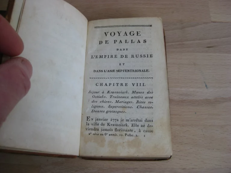 Voyage de Pallas dans l'Empire de Russie et dans l'Asie septentrionale