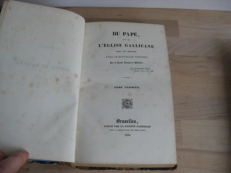 Du pape, suivi de l’église gallicane - Joseph de Maistre