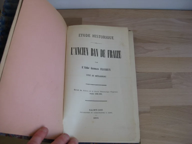 Etude historique de l’ancien ban de Fraize Etude historique de l’ancien ban de Fraize