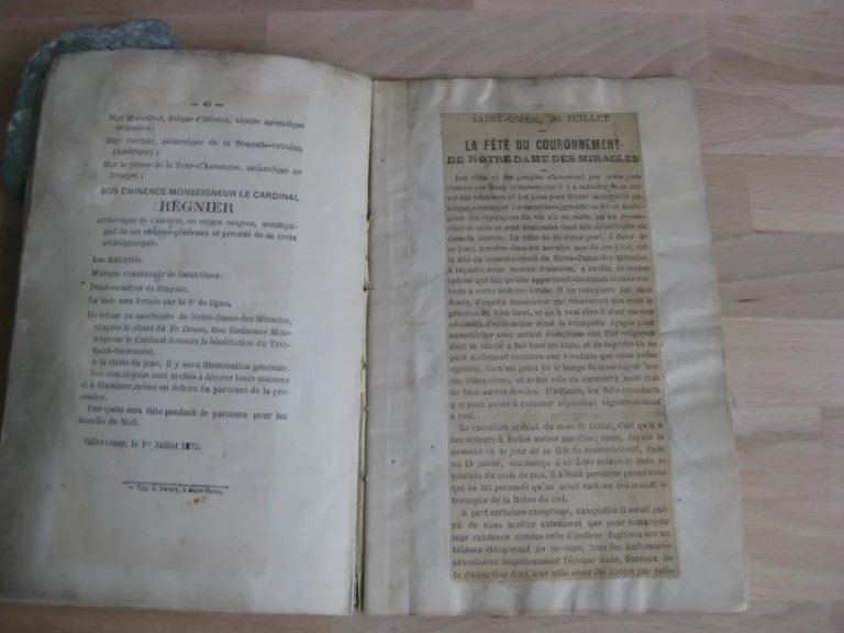 Fêtes du couronnement de Notre-Dame-des-miracles, patronne de Saint-Omer. Fêtes du couronnement de Notre-Dame-des-miracles, patronne de Saint-Omer.