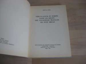 Herculanum et Pompei dans les récits des voyageurs français du XVIIIè siècle