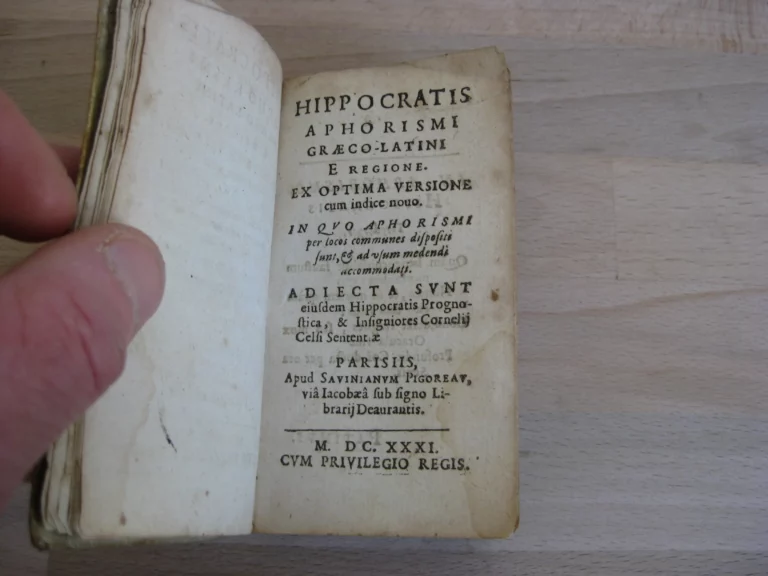 Hippocratis Aphorismi Graecoltini e Regione - Hippocrate et C. Celse Hippocratis Aphorismi Graecoltini e Regione - Hippocrate et C. Celse
