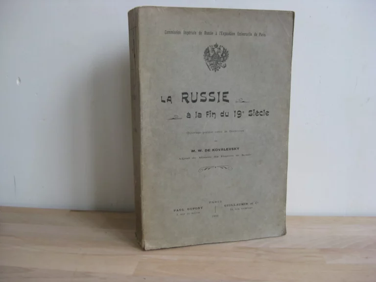 La Russie à la fin du 19ème siècle - M. W. de Kovalevsky (dir.)