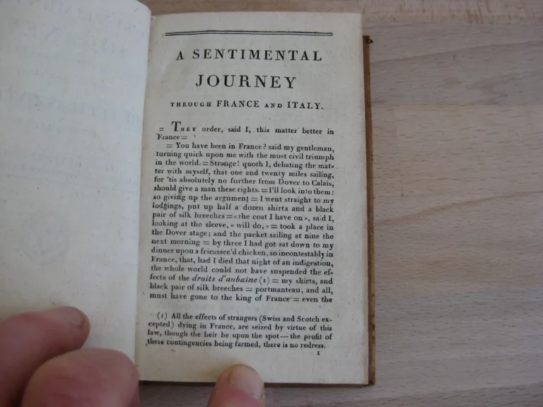 Laurence Stern - A sentimental journey through France