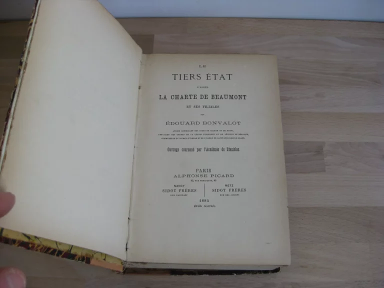 Le Tiers état d'après la charte de Beaumont et ses filiales