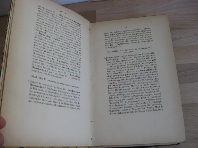 Le Tiers état d'après la charte de Beaumont et ses filiales