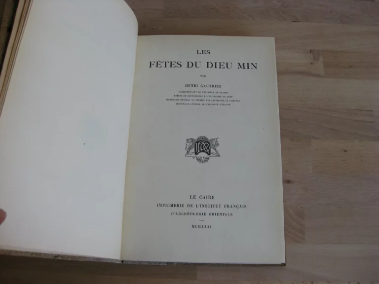 Les fêtes du Dieu Min  - Henri Gauthier