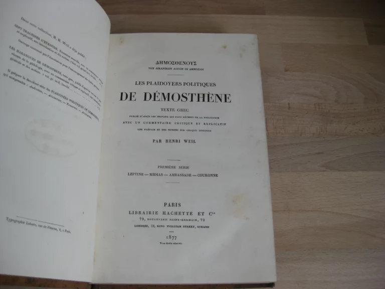 Les plaidoyers politiques de Démosthène. Texte grec