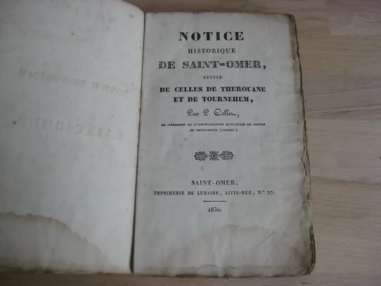 Notice historique de Saint-Omer - P. Collen Notice historique de Saint-Omer - P. Collen
