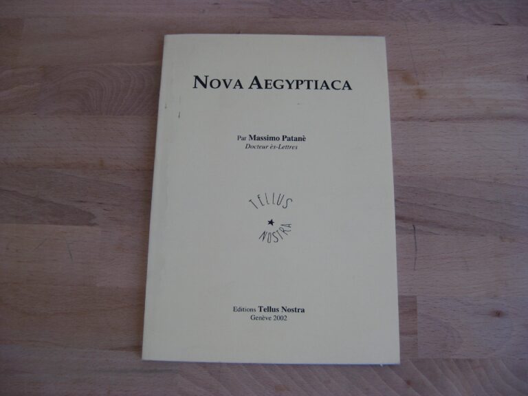 Nova Aegyptiaca - Massimo Patanè
