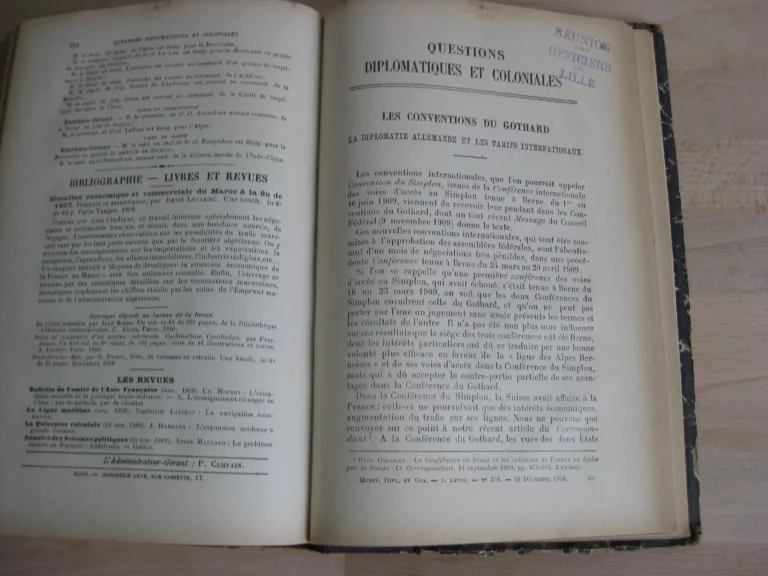 Questions diplomatiques et coloniales. Tome XXVIII. 1909 Questions diplomatiques et coloniales. Tome XXVIII. 1909