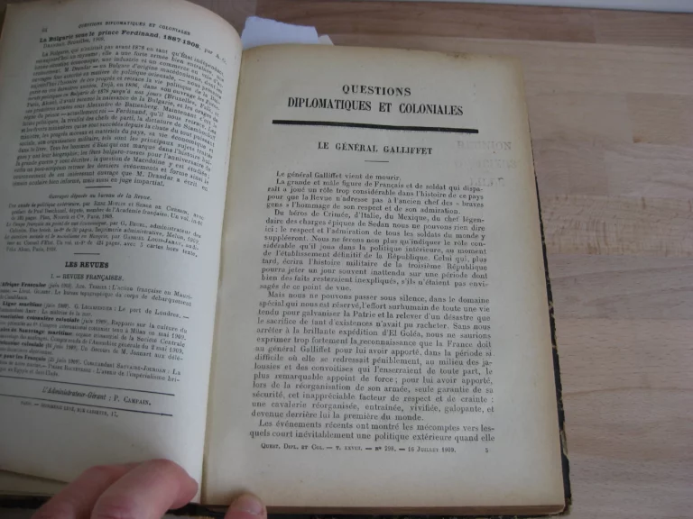 Questions diplomatiques et coloniales. Tome XXVIII. 1909 Questions diplomatiques et coloniales. Tome XXVIII. 1909