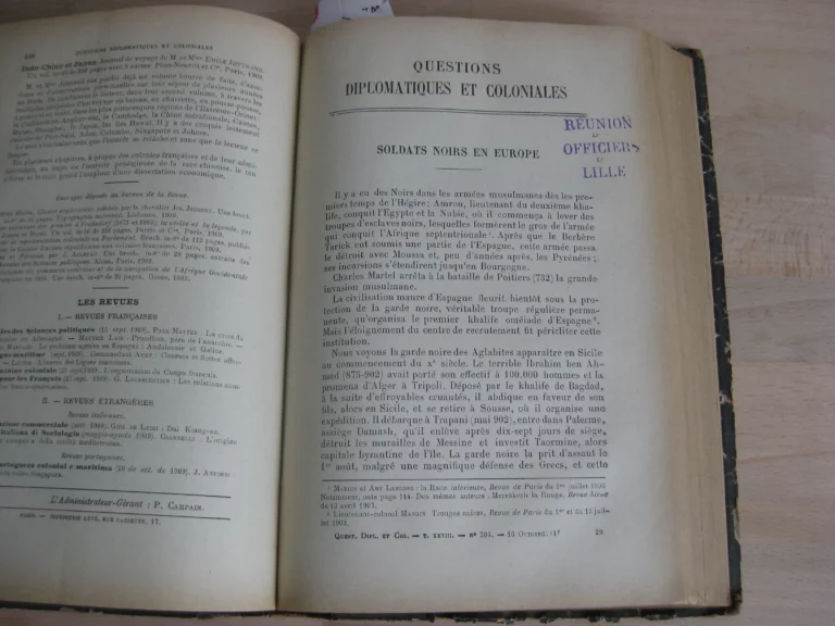 Questions diplomatiques et coloniales. Tome XXVIII. 1909 Questions diplomatiques et coloniales. Tome XXVIII. 1909