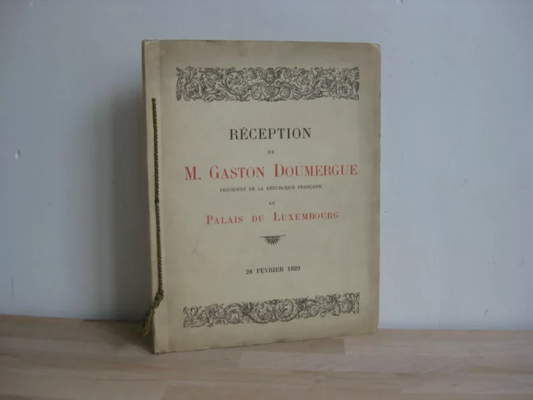 Réception de M. Gaston Doumergue Président de la République française au Palais du Luxembourg
