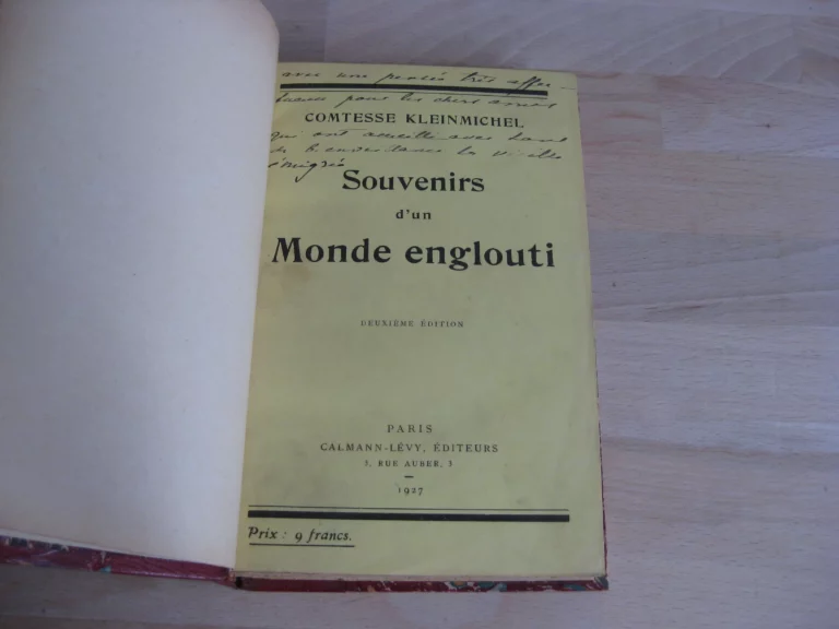 Souvenirs d’un monde englouti - Comtesse Kleinmichel Souvenirs d’un monde englouti - Comtesse Kleinmichel