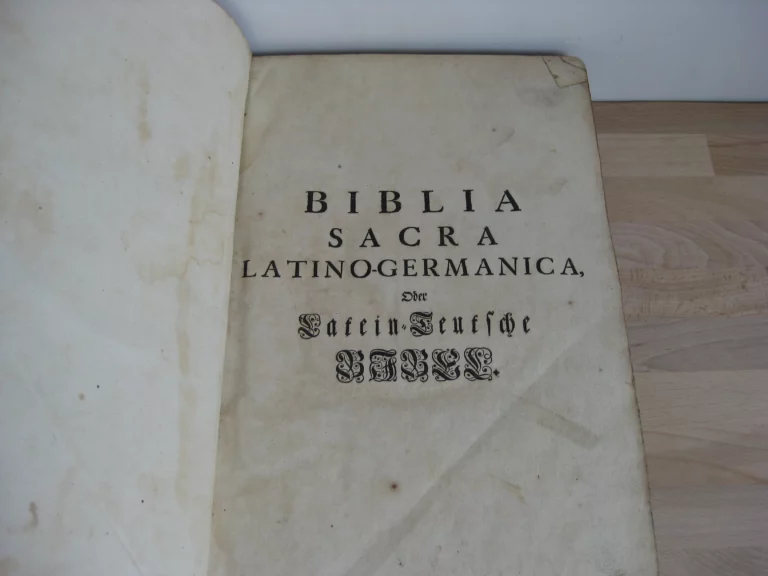 Biblia sacra latino-germanica oder Latin- Deutsche Bibel
