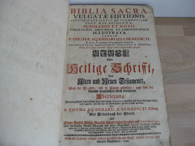 Biblia sacra latino-germanica oder Latin- Deutsche Bibel