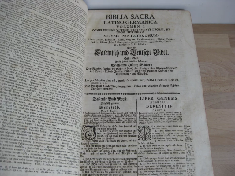 Biblia sacra latino-germanica oder Latin- Deutsche Bibel