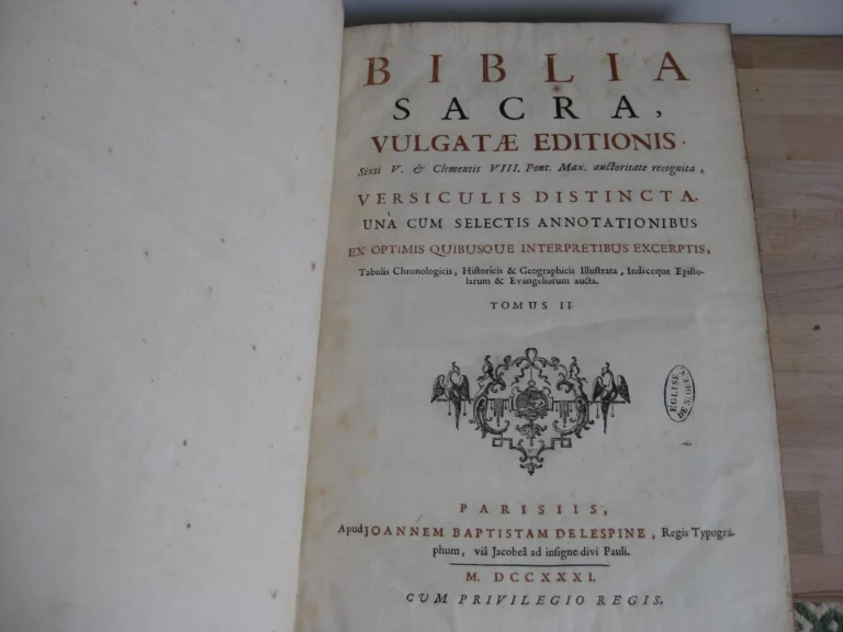 Biblia sacra. Vulgatae Editionis Sixti V et Clementis VIII