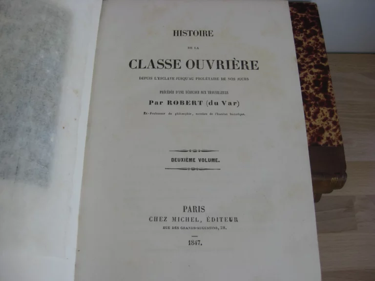 Histoire de la classe ouvrière - Robert (du Var)