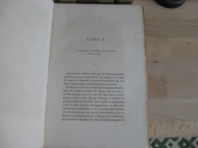 Histoire de la Terreur. Tomes I à VII (sur 8) - Mortimer-Ternaux