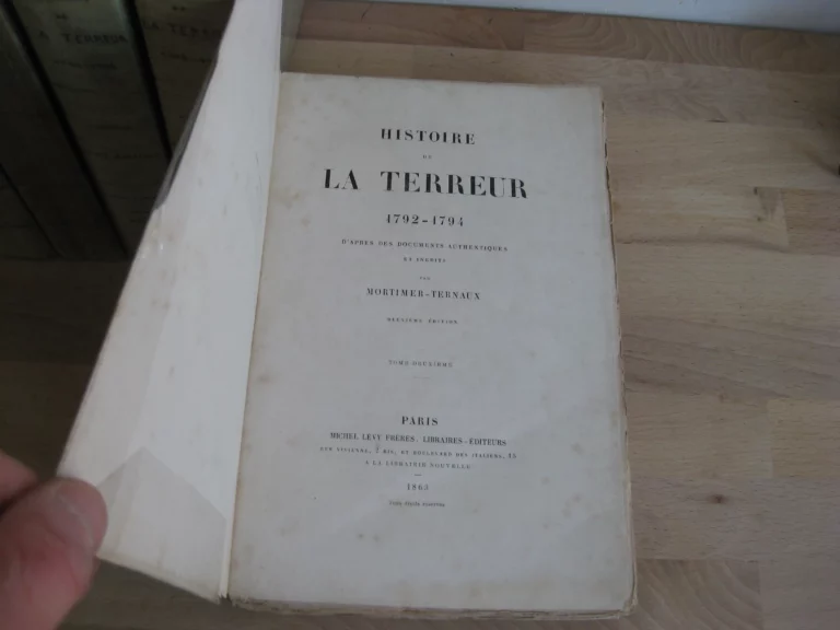 Histoire de la Terreur. Tomes I à VII (sur 8) - Mortimer-Ternaux