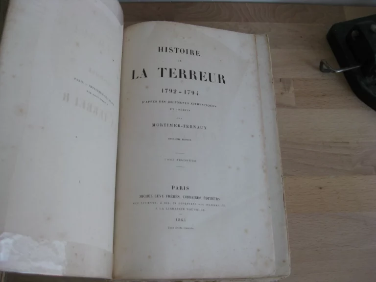 Histoire de la Terreur. Tomes I à VII (sur 8) - Mortimer-Ternaux