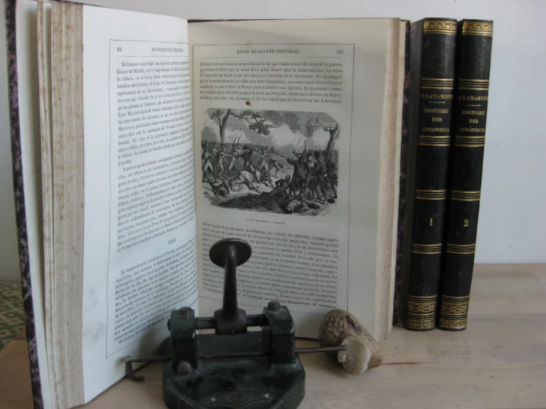 Histoire des Girondins. Édition illustrée, 3 tomes complet.