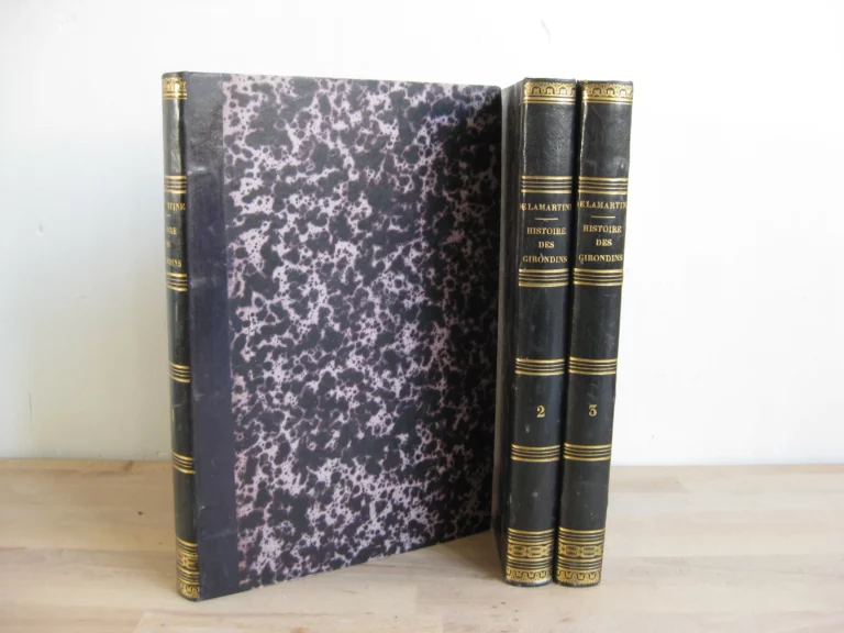 Histoire des Girondins. Édition illustrée, 3 tomes complet.