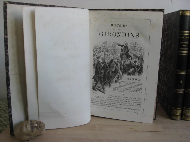 Histoire des Girondins. Édition illustrée, 3 tomes complet.